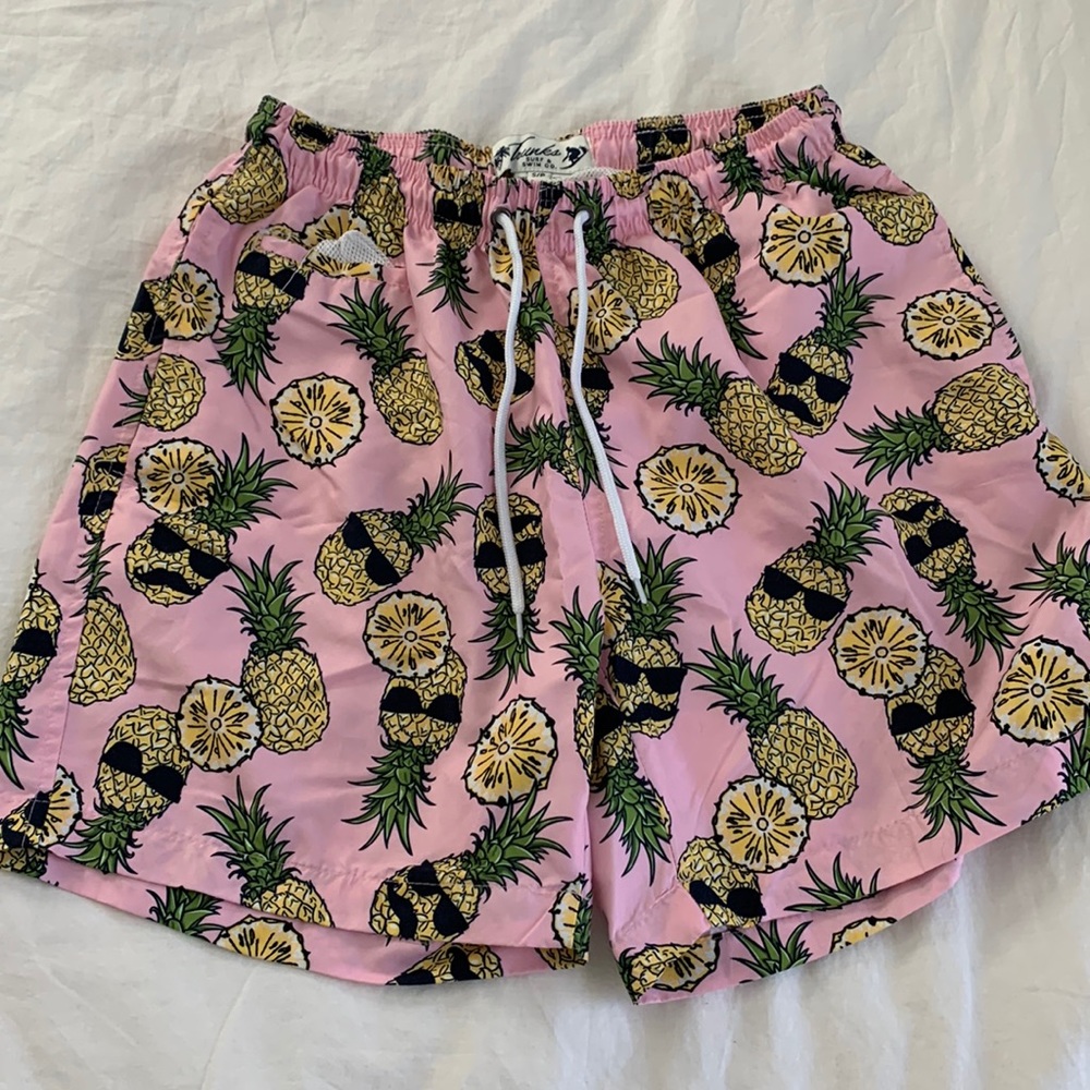 Mens Trunks Surf and Swim Co. pineapple swim trunks